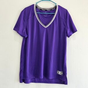 NWOT Fanatics NBA T-Shirt Womens‎ XL Purple V Neck Short Sleeve Basketball Top